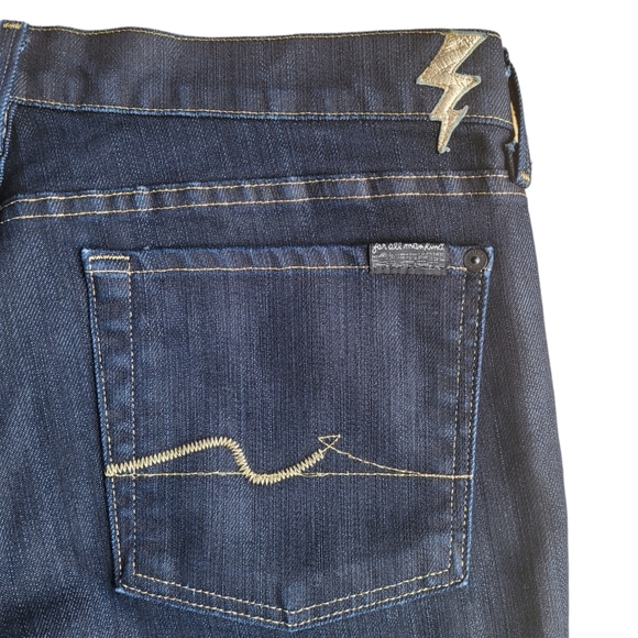7 for all mankind Gold Digger Dark Wash Straight Jeans - Picture 5 of 6